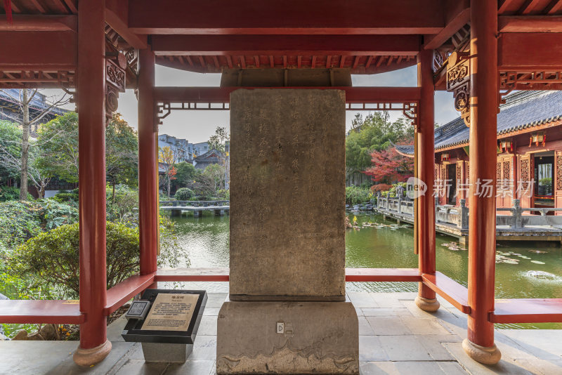 杭州上城区孔庙古园林风景