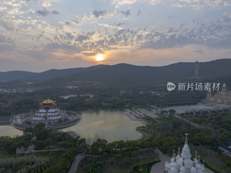 无锡灵山胜境灵山大佛航拍