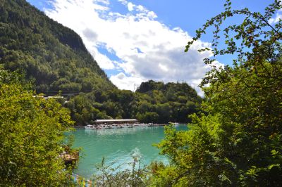 西藏巴松措景区风景