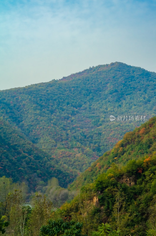 河南洛阳白云山风景区秋天的自然风光