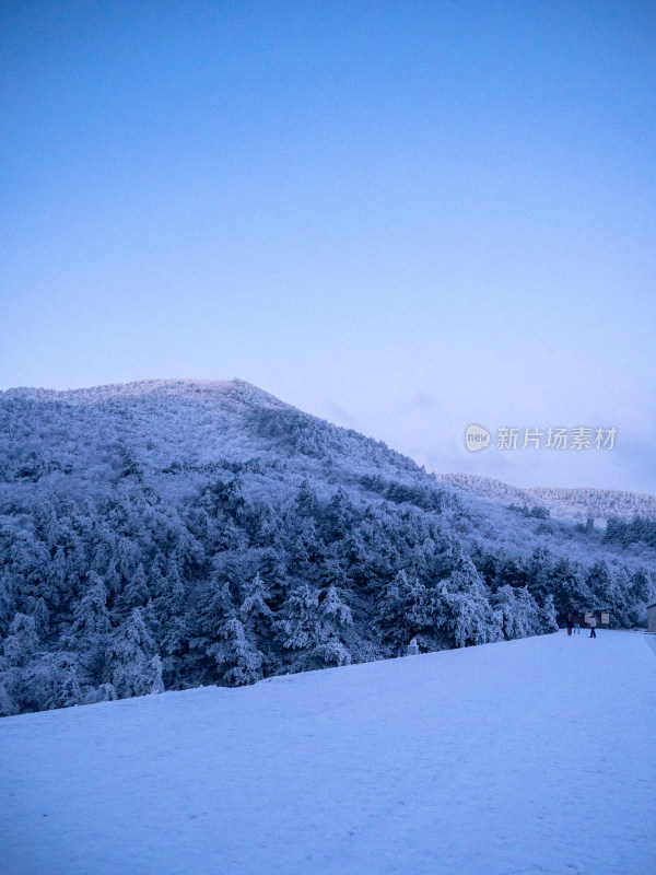 浙西天池雪景风光