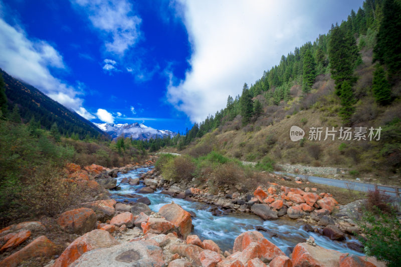 高原雪山达古冰川