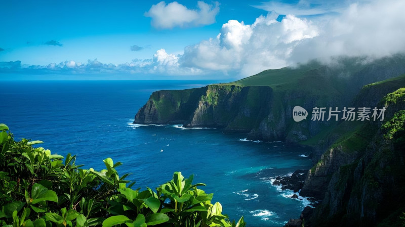 山间湖泊自然绝美风景