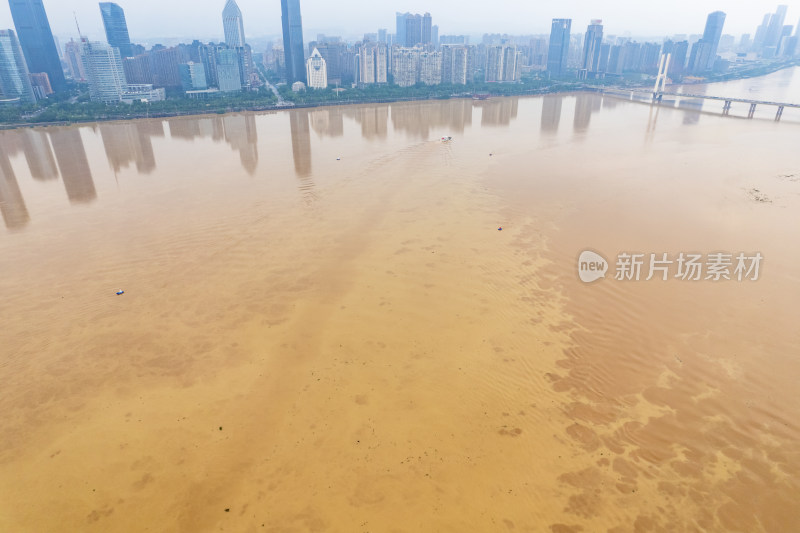 南昌赣江洪水洪峰汛期航拍