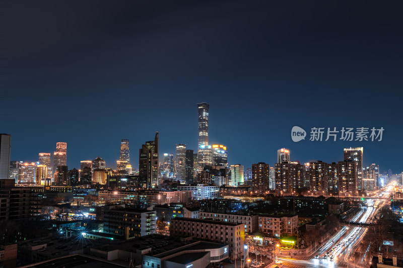 北京国贸中国尊CBD夜景