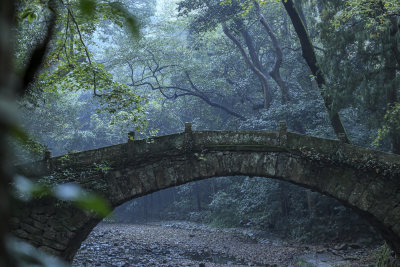 天台山千年古刹国清寺风景