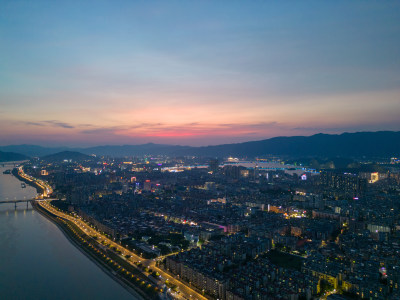 广东肇庆城市夜景