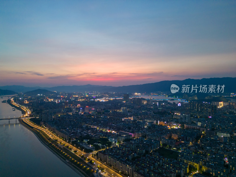 广东肇庆城市夜景