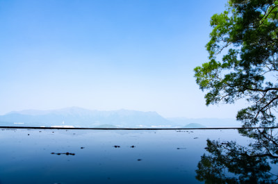 香港中文大学校园天人合一网红景点水景