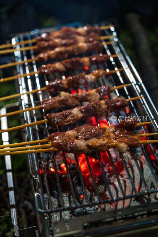 露营烧烤烤肉烤串