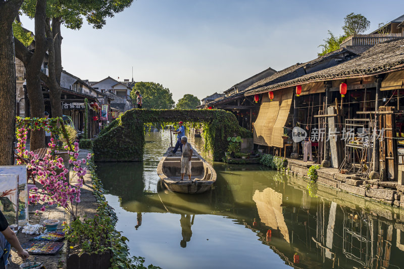 绍兴安昌古镇江南水乡风景