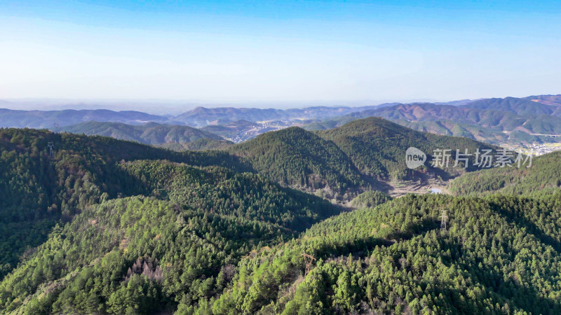 绿色植物森林山川森林航拍图