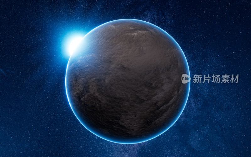 外太空星球科幻题材3D渲染