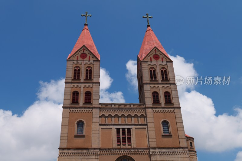 青岛天主教堂建筑外观