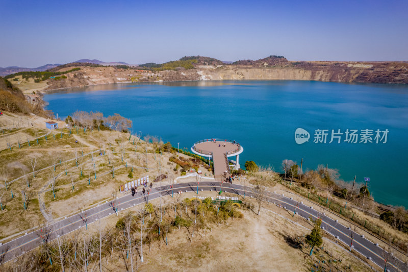 生态整治后的马鞍山南山矿风光