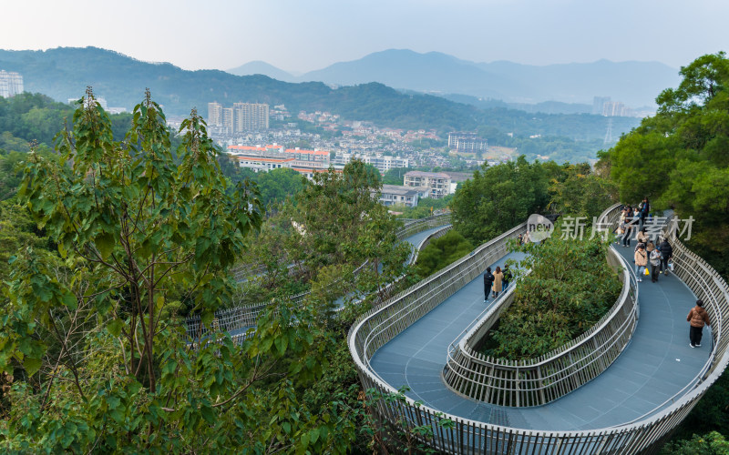 福州福道城市空中步道及周边景观