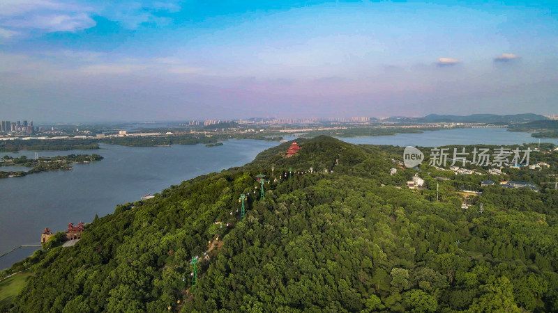 湖北武汉东湖5A景区航拍