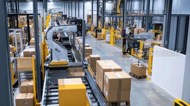 自动化物流包裹仓库