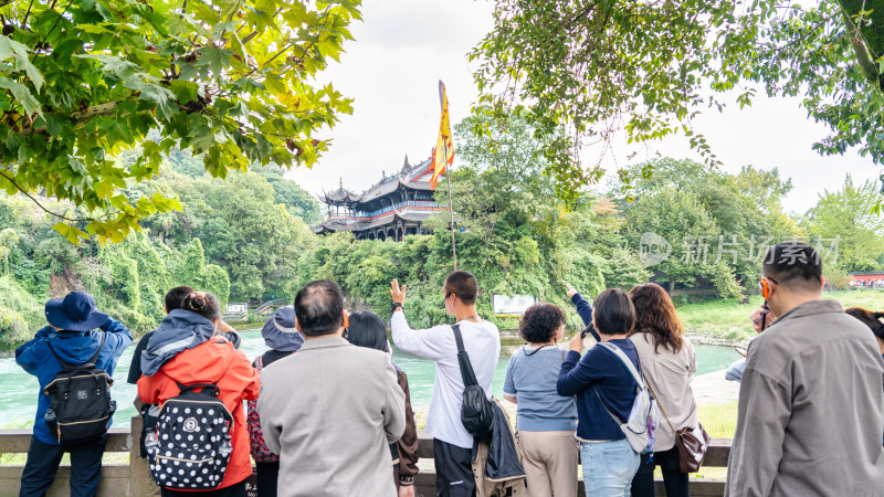 四川都江堰景区旅游综合场景