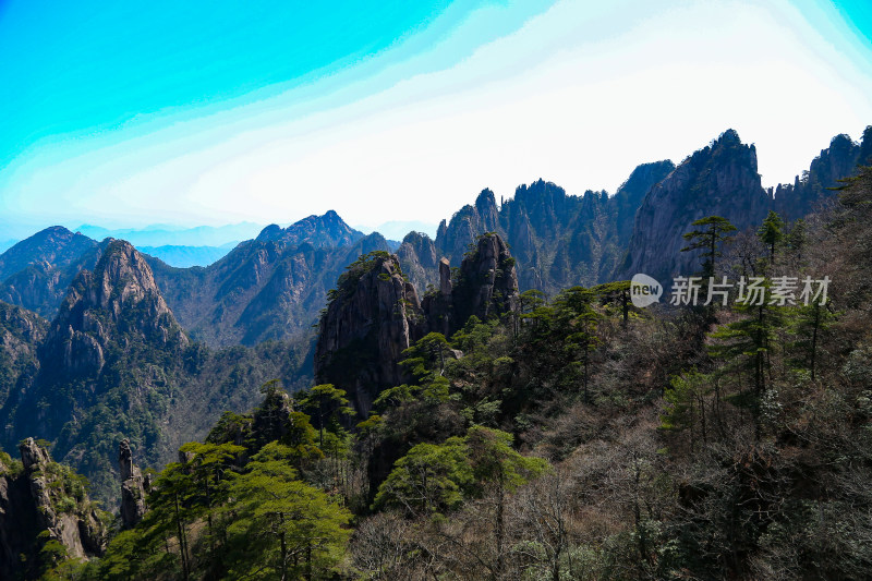 皖南西递宏村齐云山黄山风光