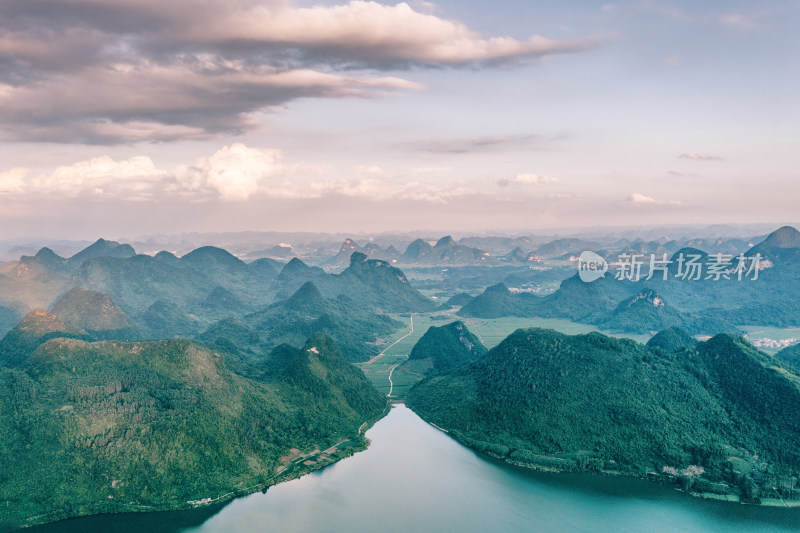 广西柳州柳城县古砦乡山地航拍