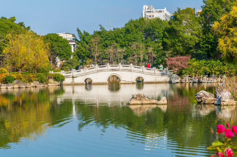 福州黎明湖公园景色