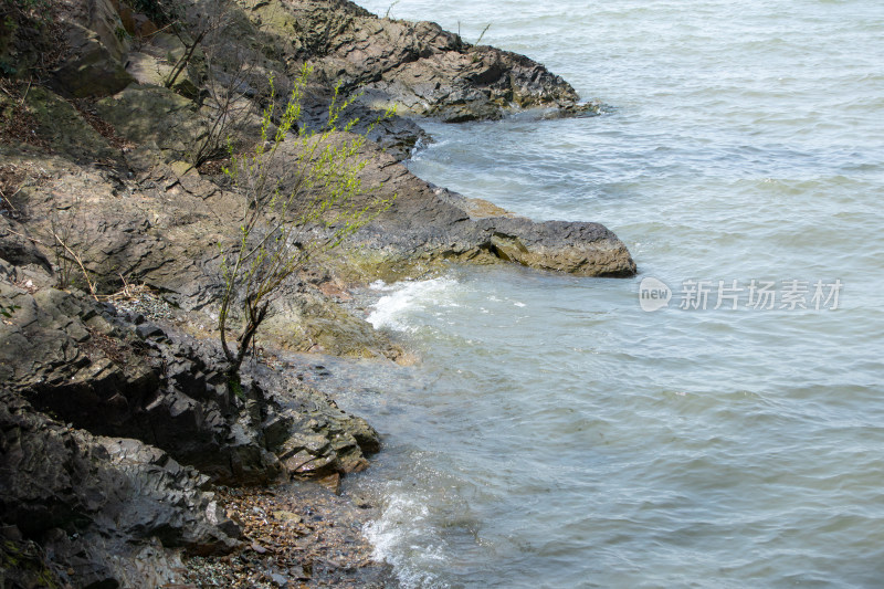 无锡太湖鼋头渚景区早春太湖湖岸风光