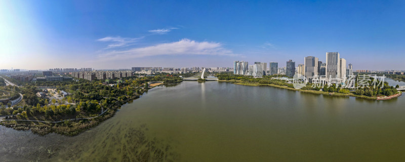 河南郑州龙子湖金融中心全景图