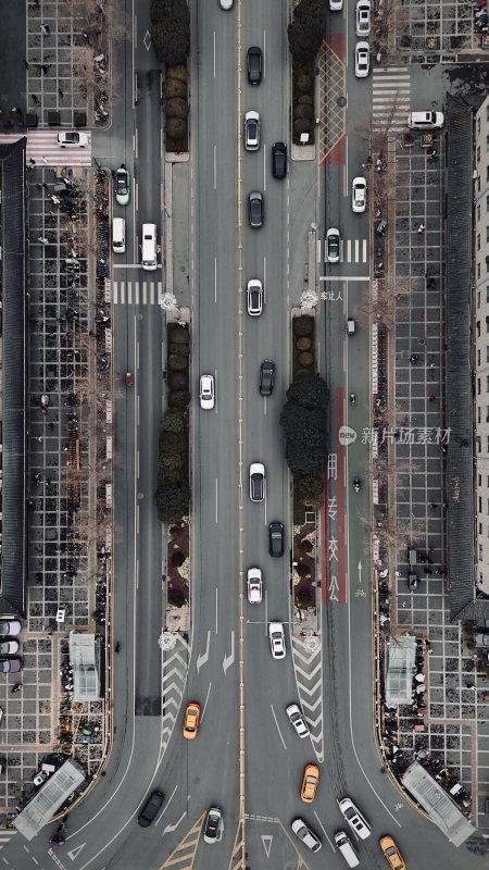 城市道路交通俯瞰