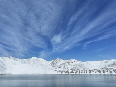 新疆帕米尔高原昆仑雪山白沙湖航拍