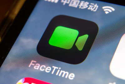 微距拍摄手机图标  苹果FaceTime