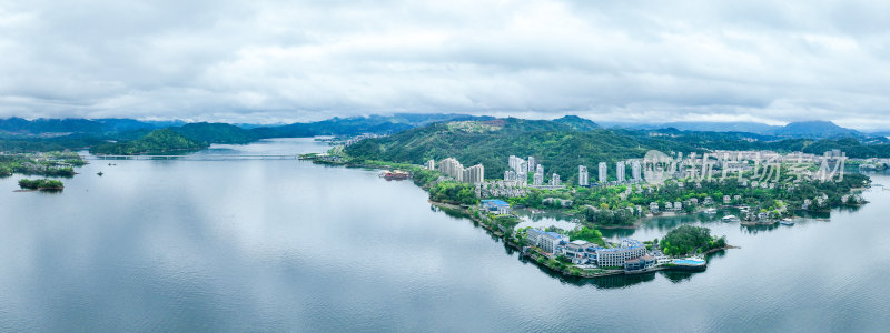 航拍浙江千岛湖风光