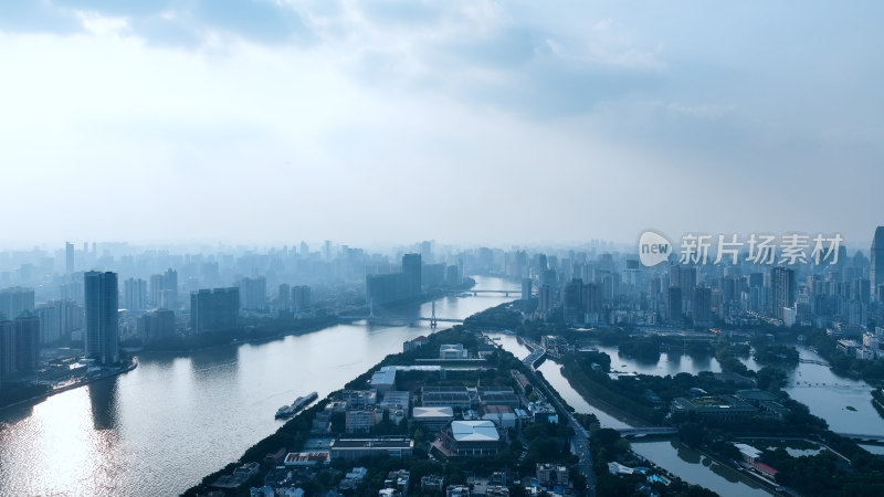 广州航拍广州塔城市地标建筑风光广东宣传片
