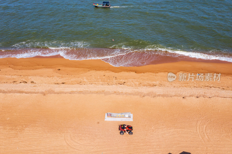 琼海市博鳌镇万泉河入海 玉带滩 航拍