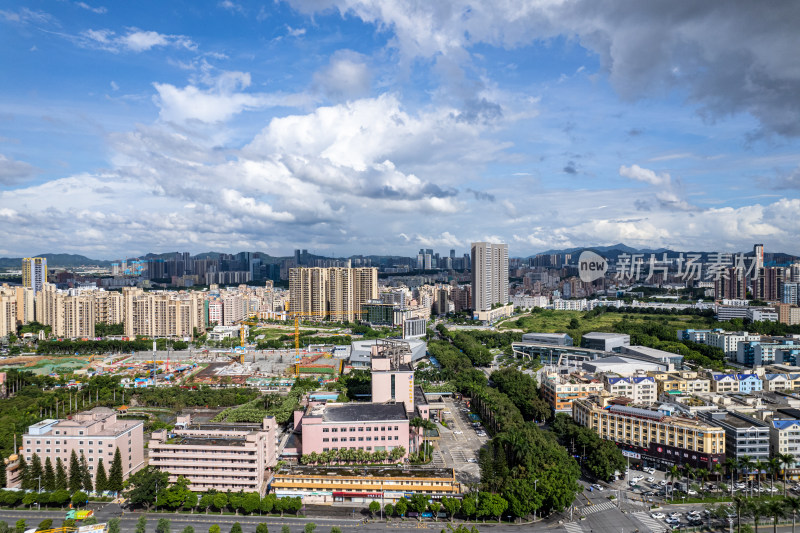 深圳市光明区公明街道城市航拍