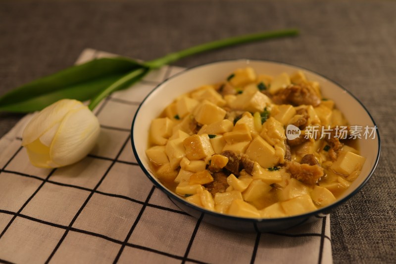 中国菜：肉丝豆腐