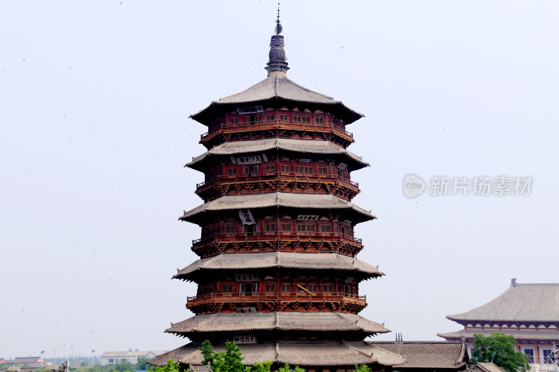 山西应县木塔 千年佛宫寺塔