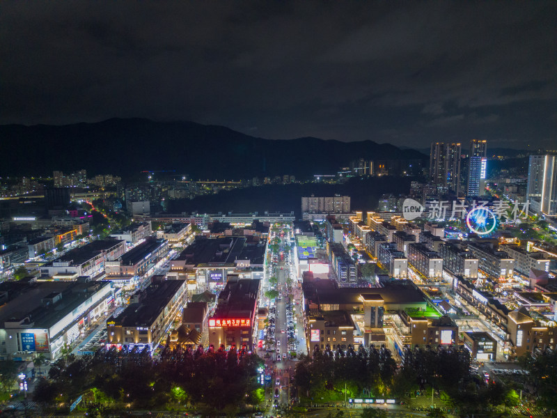 广东深圳龙华大浪商业中心夜景