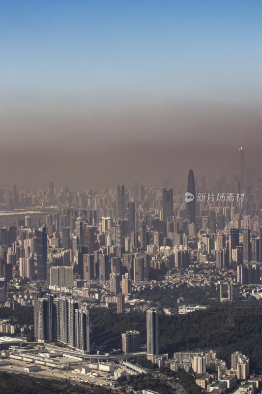 深圳梧桐山看深圳市区