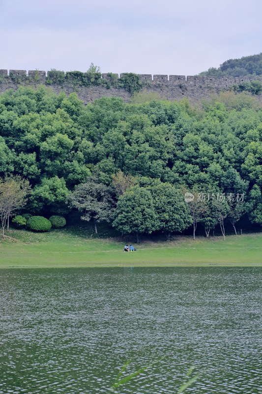 南京钟山景区 前湖 琵琶湖