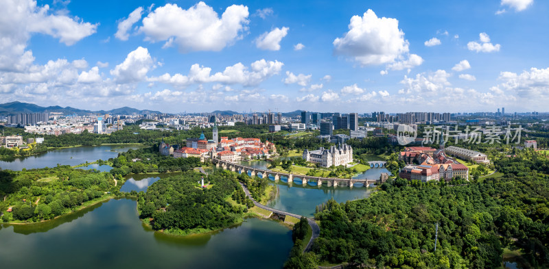 东莞松山湖景区航拍