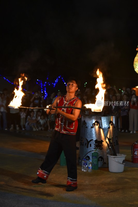 民间关于火的表演