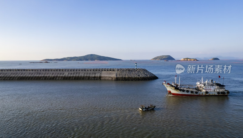 福建宁德霞浦三沙镇港湾渔船风光