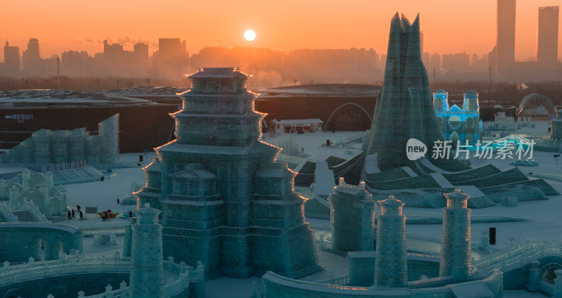 哈尔滨冰雪城市景色