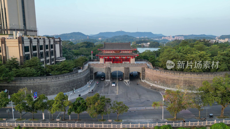 航拍惠州朝京门