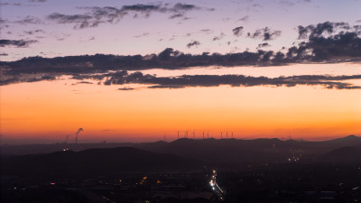 绝美晚霞实拍风景