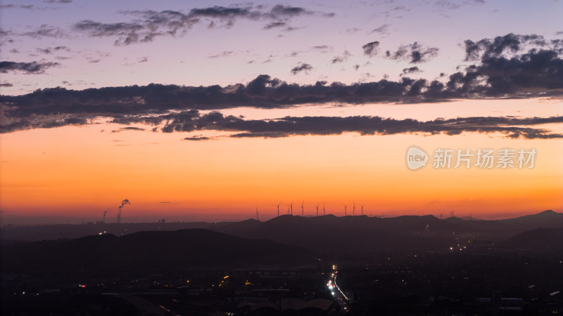 绝美晚霞实拍风景