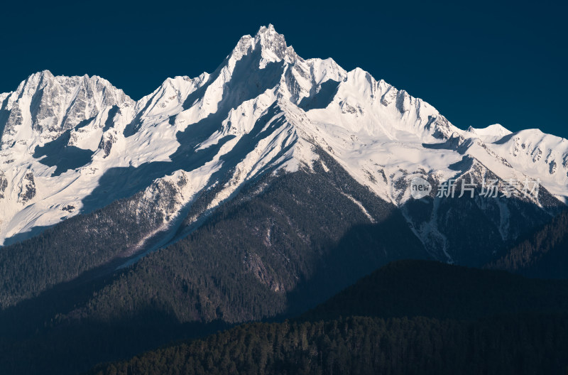 西藏波密的雪山特写