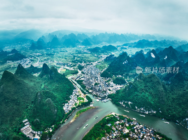 桂林兴坪山水风光