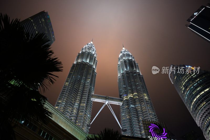 马来西亚吉隆坡地标建筑双子塔